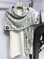 Chanel White Scarf 140 14996 - 2