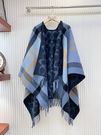 Coach Reversible Signature Cape Scarf 