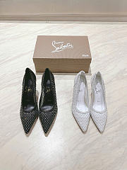 Christian Louboutine Apostropha Mesh Strass 80mm  - 2