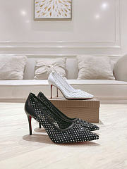 Christian Louboutine Apostropha Mesh Strass 80mm  - 4