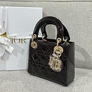 Mini Lady Dior Bag Cherry Patent Cannage Calfskin - 17x15x7cm - 3