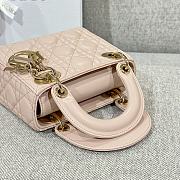 Mini Lady Dior Bag Blush Pink Cannage Lambskin - 17x15x7cm  - 5