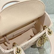 Mini Lady Dior Bag Blush Pink Cannage Lambskin - 17x15x7cm  - 2