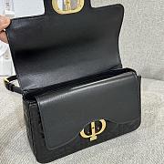 Small Dior Jolie Top Handle Bag Black Cannage Calfskin - 22x14x8cm - 5