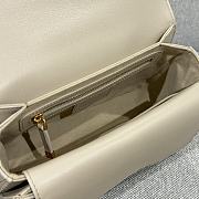 Small Dior Jolie Top Handle Bag Powder Beige Cannage Calfskin - 22x14x8cm - 6