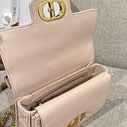 Small Dior Jolie Top Handle Bag Pink Cannage Calfskin - 22x14x8cm - 4