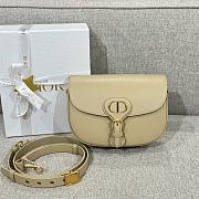 Medium Dior Bobby Bag Latte Box Calfskin Beige - 22x17x6cm - 1