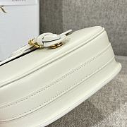 Medium Dior Bobby Bag Latte Box Calfskin White - 22x17x6cm - 4