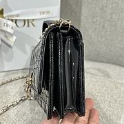 My Dior Mini Bag Black Patent Cannage Calfskin - 21x11.5x4.5cm - 6