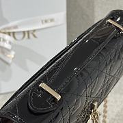 My Dior Mini Bag Black Patent Cannage Calfskin - 21x11.5x4.5cm - 5