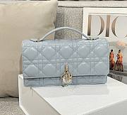 My Dior Mini Bag Pale Blue Cannage Lambskin - 21x11.5x4.5cm - 1