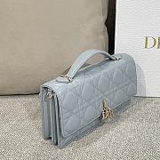 My Dior Mini Bag Pale Blue Cannage Lambskin - 21x11.5x4.5cm - 5