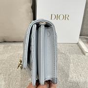 My Dior Mini Bag Pale Blue Cannage Lambskin - 21x11.5x4.5cm - 6