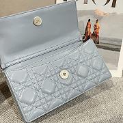 My Dior Mini Bag Pale Blue Cannage Lambskin - 21x11.5x4.5cm - 4