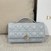 My Dior Mini Bag Pale Blue Cannage Lambskin - 21x11.5x4.5cm - 2