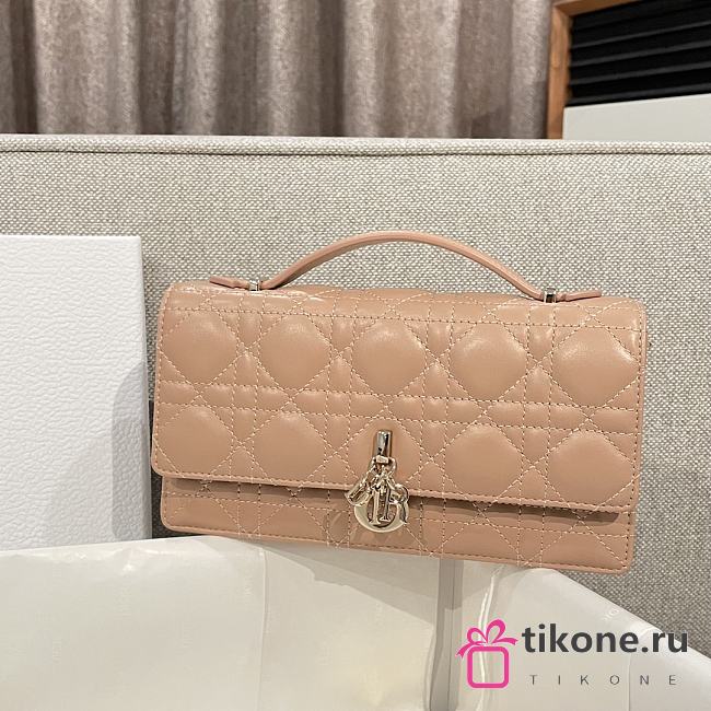 My Dior Mini Bag Rose des Vents Cannage Lambskin - 21x11.5x4.5cm - 1