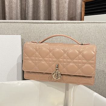 My Dior Mini Bag Rose des Vents Cannage Lambskin - 21x11.5x4.5cm