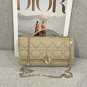 My Dior Mini Bag Apricot Cannage Lambskin - 21x11.5x4.5cm - 1