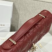 My Dior Mini Bag Dark Red Cannage Lambskin - 21x11.5x4.5cm - 5