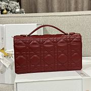 My Dior Mini Bag Dark Red Cannage Lambskin - 21x11.5x4.5cm - 2