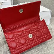 My Dior Mini Bag Red Cannage Lambskin - 21x11.5x4.5cm - 5