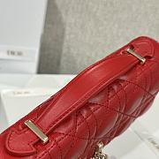 My Dior Mini Bag Red Cannage Lambskin - 21x11.5x4.5cm - 3