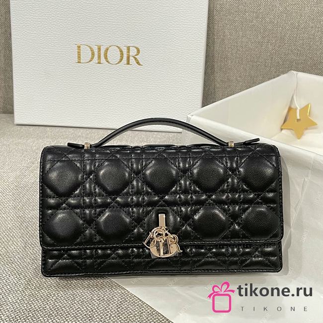 My Dior Mini Bag Black Cannage Lambskin - 21x11.5x4.5cm - 1