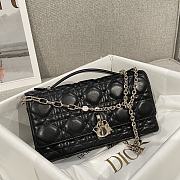 My Dior Mini Bag Black Cannage Lambskin - 21x11.5x4.5cm - 5