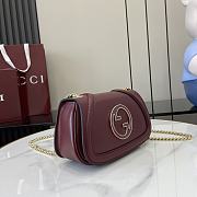 Gucci Blondie Mini Shoulder Bag Burgundy - 21.5x11x8cm - 2