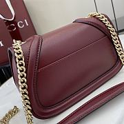 Gucci Blondie Mini Shoulder Bag Burgundy - 21.5x11x8cm - 5