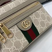 Gucci Ophidia Super Mini Shoulder Bag Beige And White - 20x12x6cm - 2