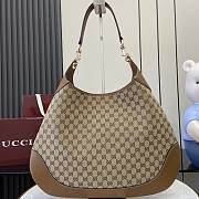 Gucci B Medium Shoulder Bag Beige And Dark Brown - 49x46x4cm - 1