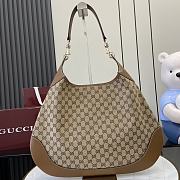 Gucci B Medium Shoulder Bag Beige And Dark Brown - 49x46x4cm - 4