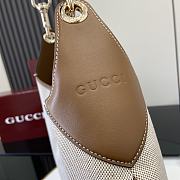 Gucci B Medium Shoulder Bag Brown Canvas - 49x46x4cm - 3