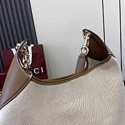 Gucci B Medium Shoulder Bag Brown Canvas - 49x46x4cm - 2