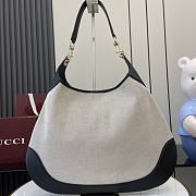 Gucci B Medium Shoulder Bag Black Canvas - 49x46x4cm - 1