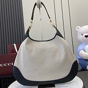 Gucci B Medium Shoulder Bag Black Canvas - 49x46x4cm - 2