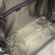 Gucci Medium GG Duffle Bag Beige And Ebony Canvas - 45x28x24cm - 4