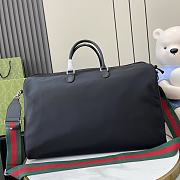 Gucci Large Duffle Bag Black Nylon - 50x32x27cm - 6