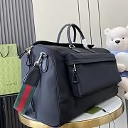 Gucci Large Duffle Bag Black Nylon - 50x32x27cm - 3