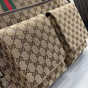 Gucci Original GG Medium Diaper Bag Beige And Ebony Canvas - 40x35x20cm - 2