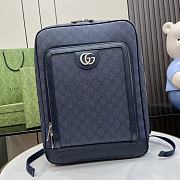 Gucci Ophidia Medium Backpack Blue and black GG - 30x40x14cm - 1