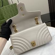 Gucci GG Marmont Small Shoulder Bag Light Grey - 26x15x7cm - 3