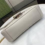 Gucci GG Marmont Small Shoulder Bag Light Grey - 26x15x7cm - 5