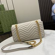 Gucci GG Marmont Small Shoulder Bag Light Grey - 26x15x7cm - 4