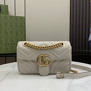 Gucci GG Marmont Mini Shoulder Bag Light Grey - 22x13x6cm - 1