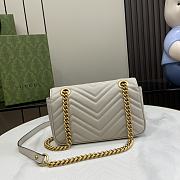 Gucci GG Marmont Mini Shoulder Bag Light Grey - 22x13x6cm - 5