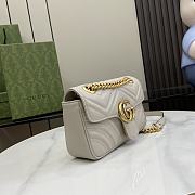 Gucci GG Marmont Mini Shoulder Bag Light Grey - 22x13x6cm - 4