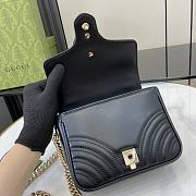 Gucci GG Marmont Mini Top Handle Bag Black - 17x13x6cm - 6