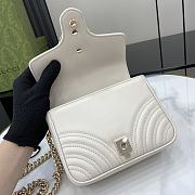 Gucci GG Marmont Mini Top Handle Bag White - 17x13x6cm - 4